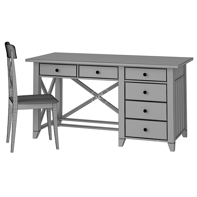 Scandinavian Style Writing Set 3D model image 2