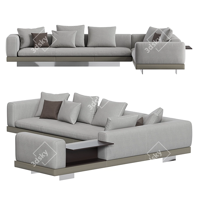 Title: Elegant Minotti CONNERY Sofa Set 3D model image 1