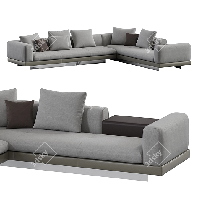 Title: Elegant Minotti CONNERY Sofa Set 3D model image 2