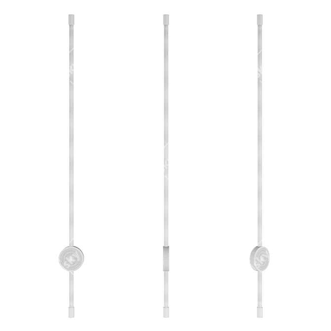 Elegant Wall Sconce 3D model image 2