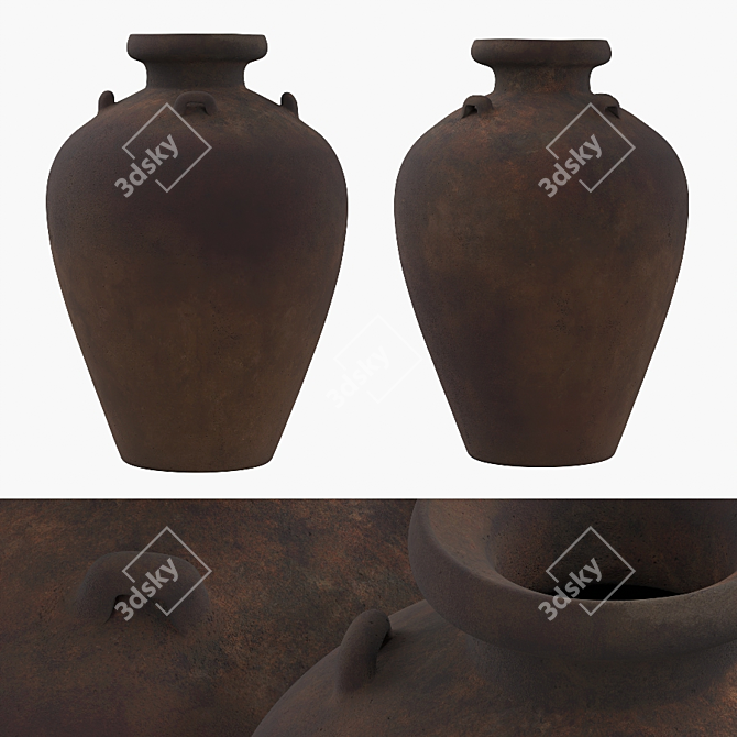 Vintage Ceramic Vases | Antique Collection 3D model image 2