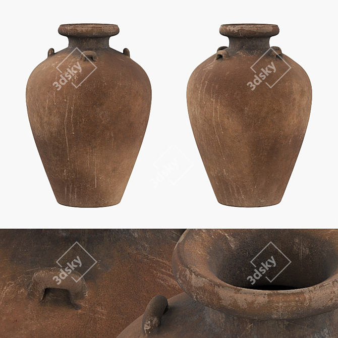 Vintage Ceramic Vases | Antique Collection 3D model image 4