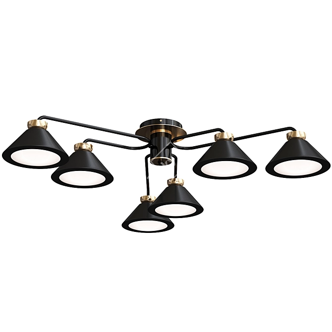 Lustrous Loren Chandeliers Set 3D model image 3