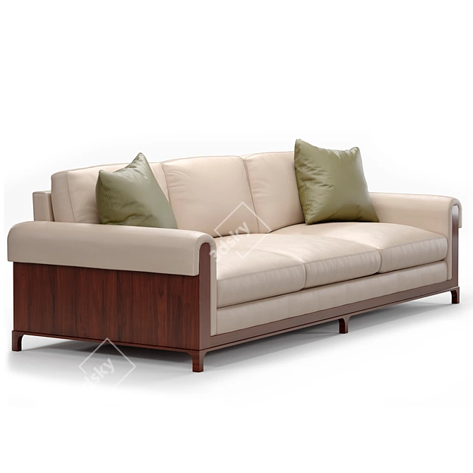 Philip Nimmo Newman Walnut Sofa 3D model image 2