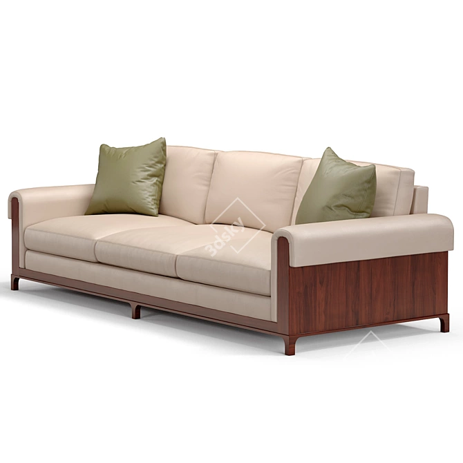 Philip Nimmo Newman Walnut Sofa 3D model image 3