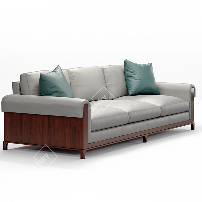 Philip Nimmo Newman Walnut Sofa 3D model image 4