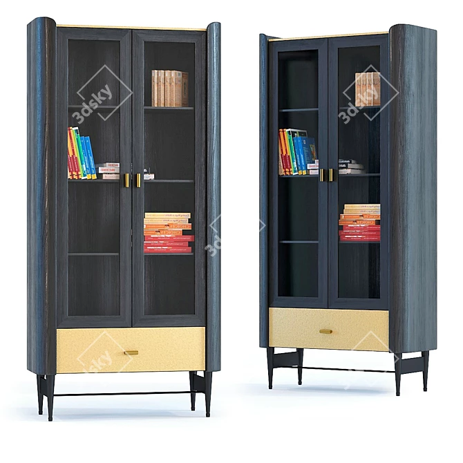 Milano 170 Display Cabinet 3D model image 1