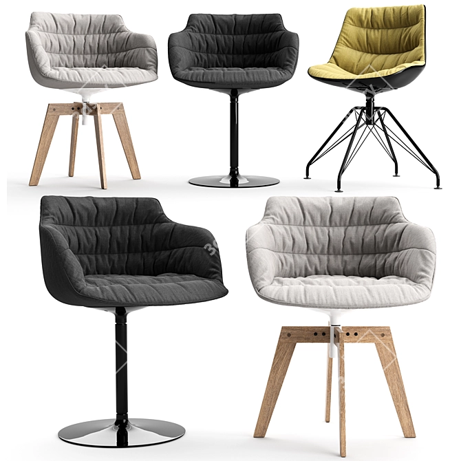 Innovative Comfort: FLOW ARMCHAIR 3D model image 1