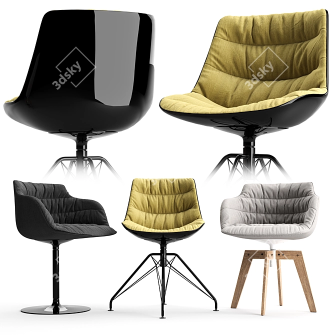 Innovative Comfort: FLOW ARMCHAIR 3D model image 2