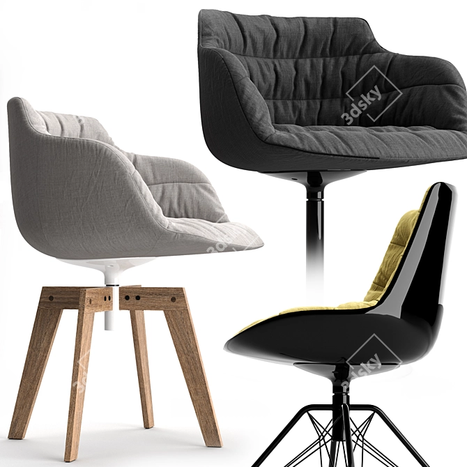 Innovative Comfort: FLOW ARMCHAIR 3D model image 4