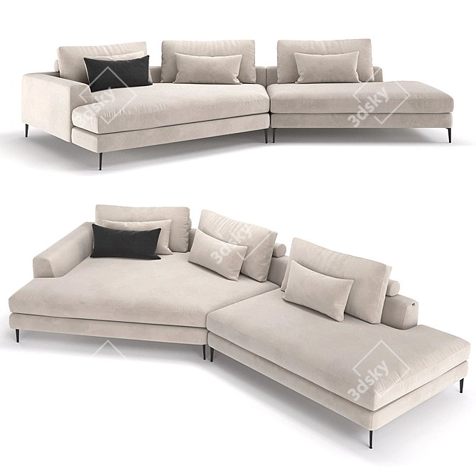 Interia Place Air C Sofa 3D model image 1