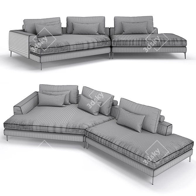 Interia Place Air C Sofa 3D model image 2