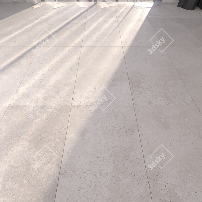 Hyper White 30x60: Sleek and Stylish Floor 3D model image 1