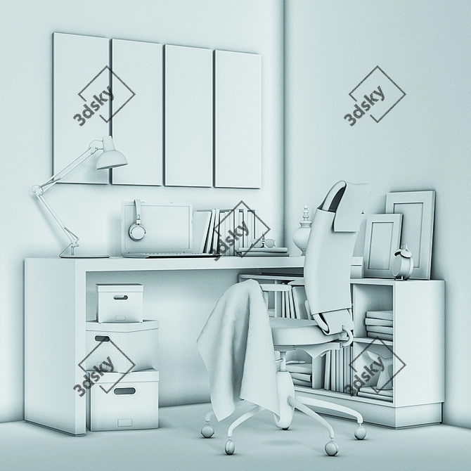 Versatile Workplace Solution 3D model image 5