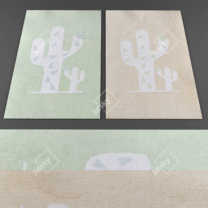 300 Rugs Collection: Versatile and Stylish 3D model image 2
