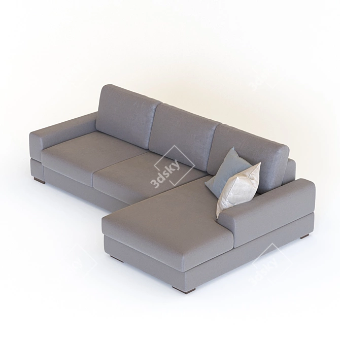 Modern Comfort: Polo Sofa 3D model image 3