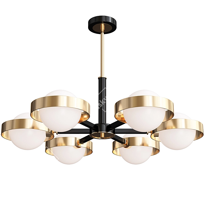 Elegant Kinesis Chandelier Set: Illuminate your space with style 3D model image 3