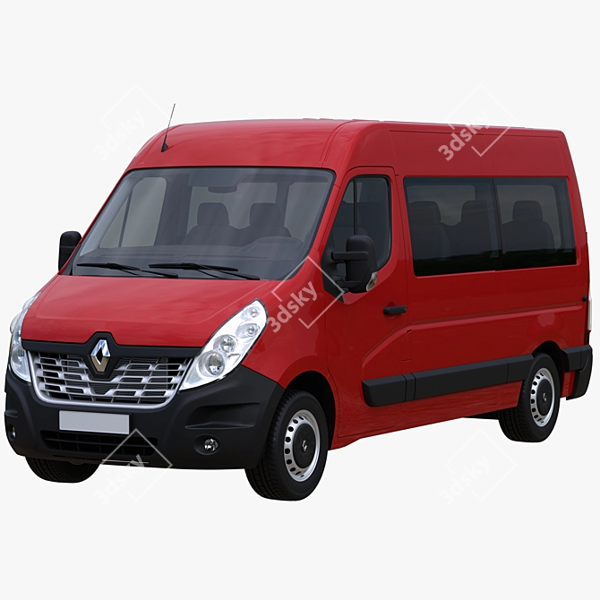 Renault Master L2H2 Passenger Minibus 3D model image 2