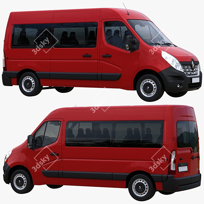 Renault Master L2H2 Passenger Minibus 3D model image 4