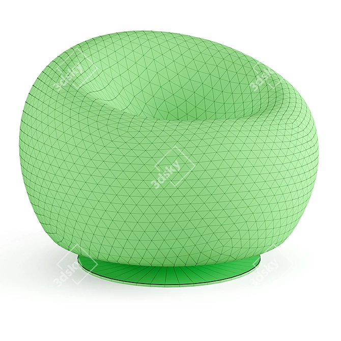 Elegant Riva 1920 Maui Chair 3D model image 4
