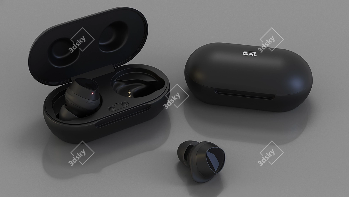 Next-gen PBR Headphones | TW-4100 3D model image 3