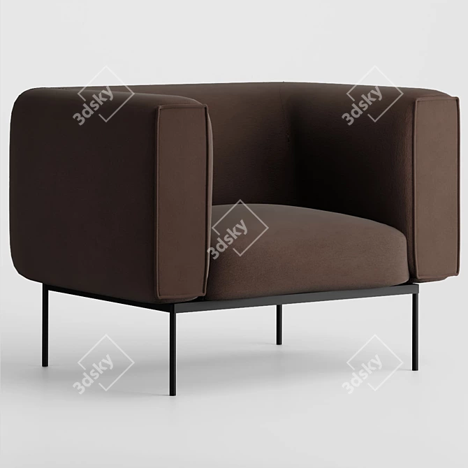 Prostoria Convert Armchair: Modern & Stylish Design 3D model image 1