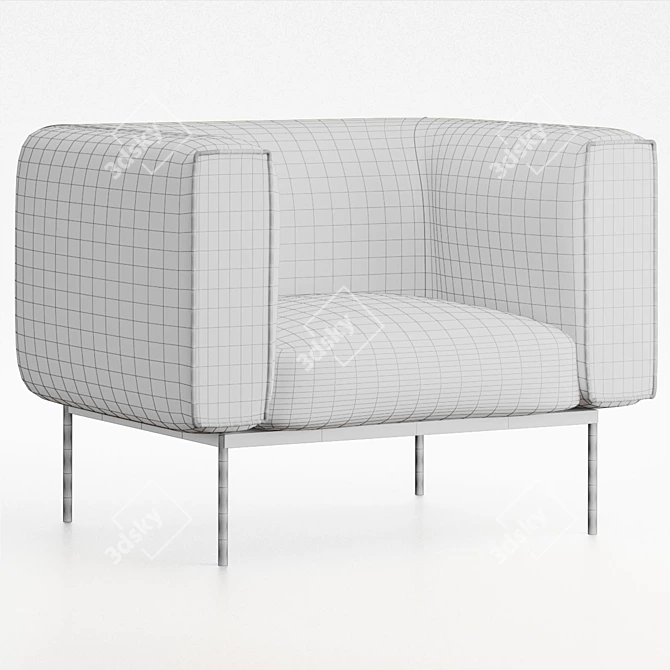 Prostoria Convert Armchair: Modern & Stylish Design 3D model image 3