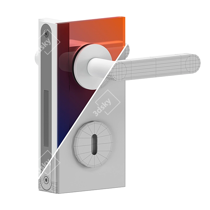 Glas Italia 02 Door Handles 3D model image 3