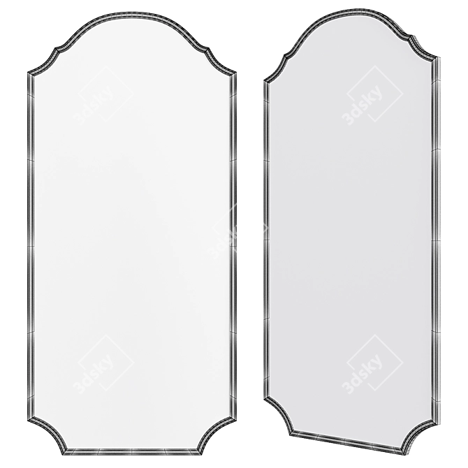 Modern Capelle Mirror: Stylish Ballard Designs 3D model image 2