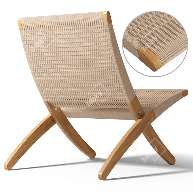  Sleek Cuba Chair: Stylish and Comfortable 3D model image 1