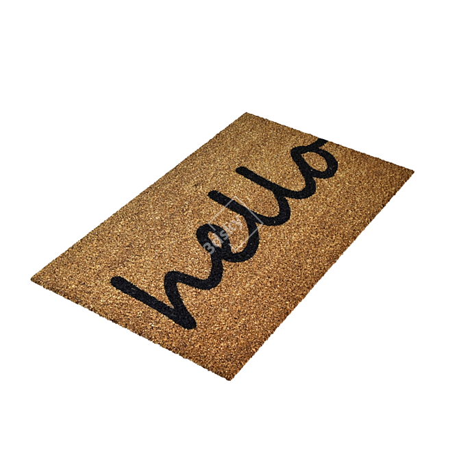 NINAMAR Hello Coir Door Mat 3D model image 1