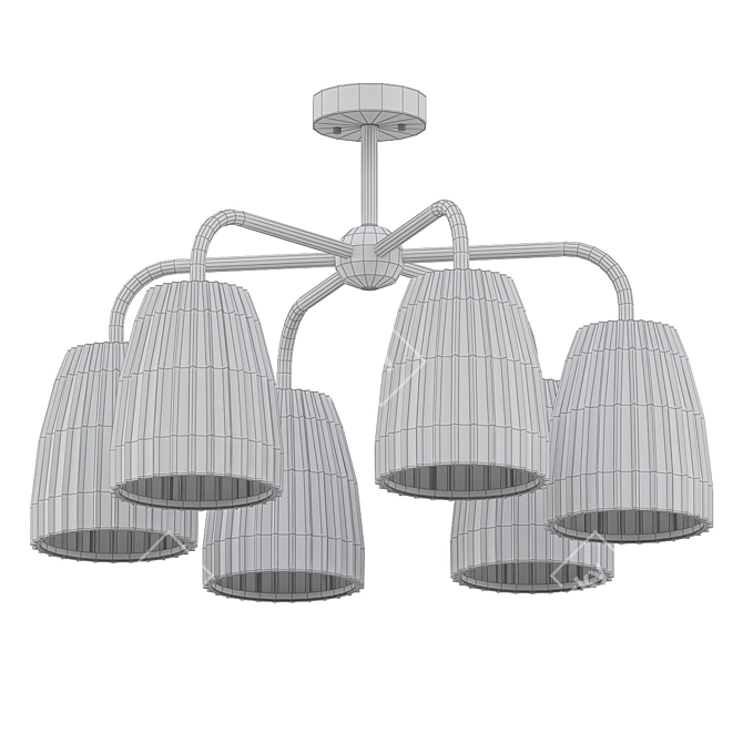 Montclair Pendant Chandelier - American Style 3D model image 2