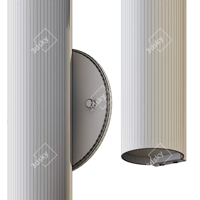 Sleek LED Wall Sconce: Bute by Kuzco 3D model image 4
