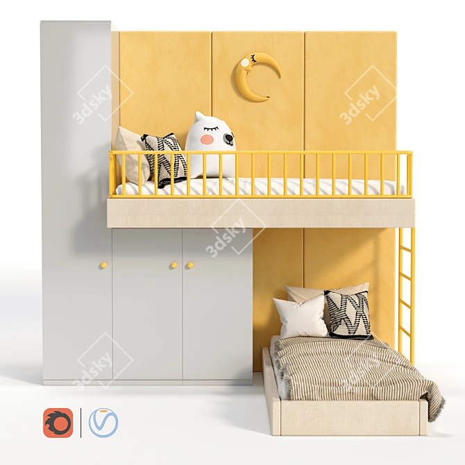 Modular Children Room - 3 3D model image 1