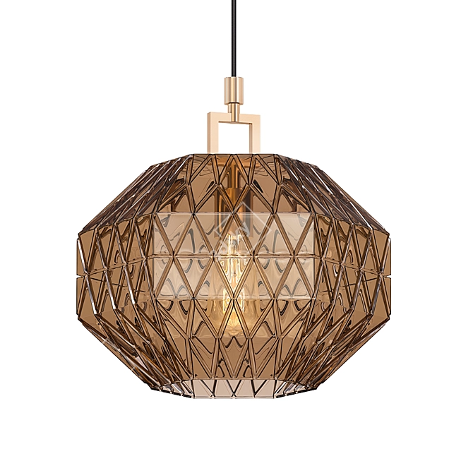 Modern Glass Pendant Light - Lita 3D model image 1
