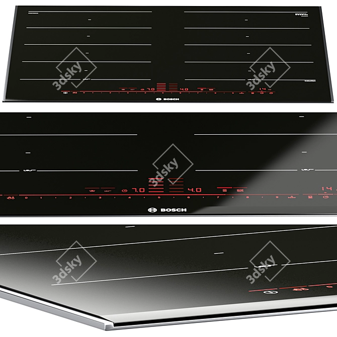 BOSCH Induction Hob Set 3D model image 2