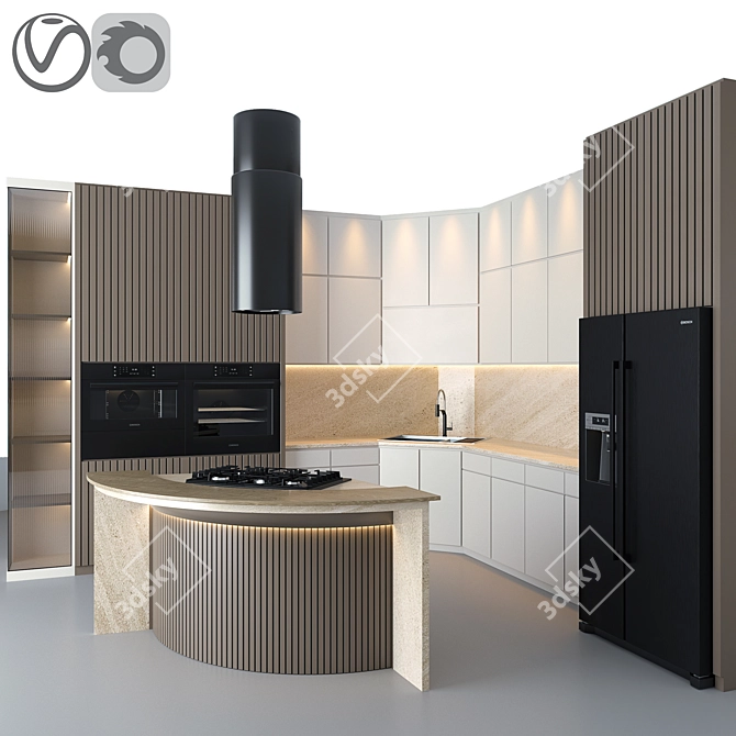 Bosch Kitchen Appliances Combo 3D model image 7