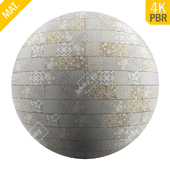 Title: Seamless PBR Floor Material - High-Quality 4K Textures 3D model image 3