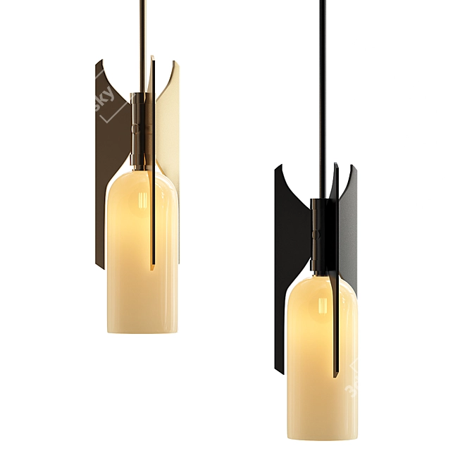 Minimalist Modern Pennon Design 3D model image 1