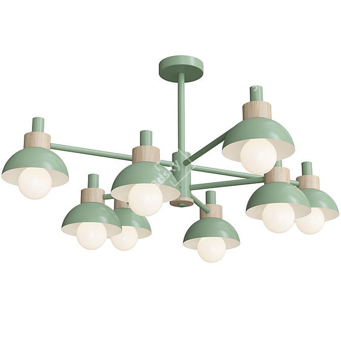 Fanta by Anzazo: Stunning Designer Chandelier 3D model image 4