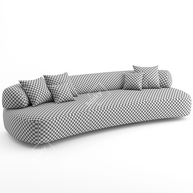 Gogan Sofa 01: Luxurious Comfort by Moroso 3D model image 3