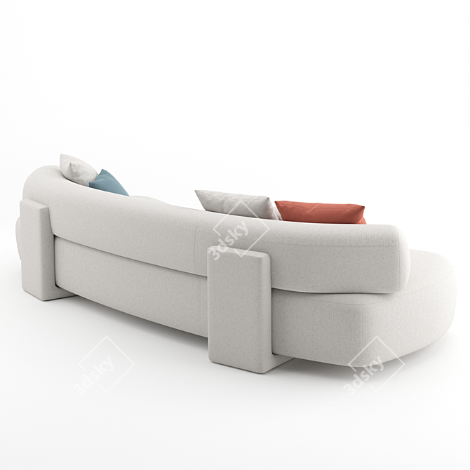 Gogan Sofa 01: Luxurious Comfort by Moroso 3D model image 5