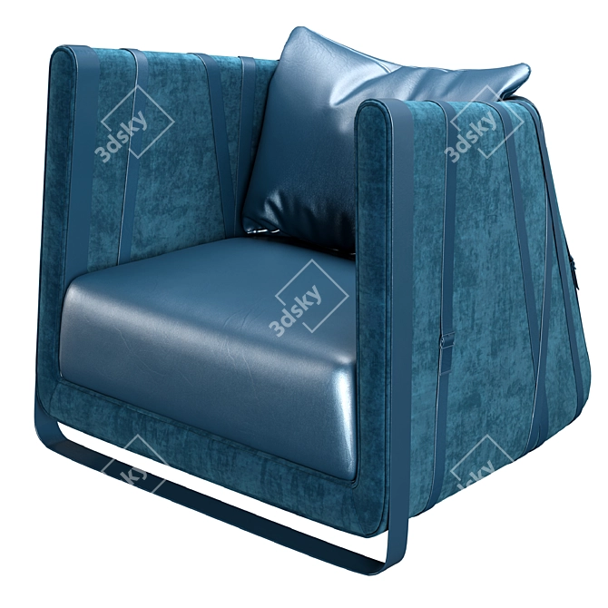 Italian-inspired Morada Bond Armchair 3D model image 1