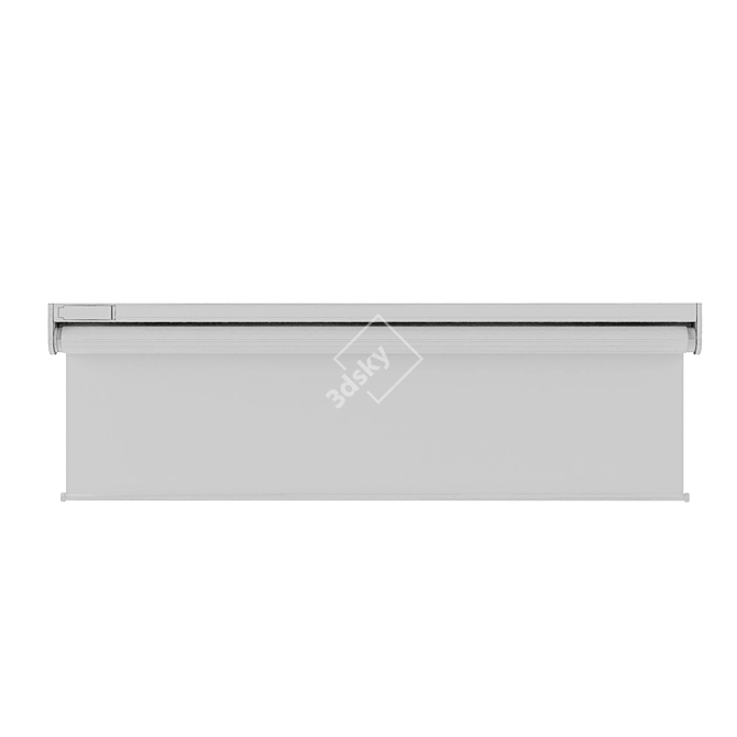 Jazzdans Grey Roller Blind 3D model image 3