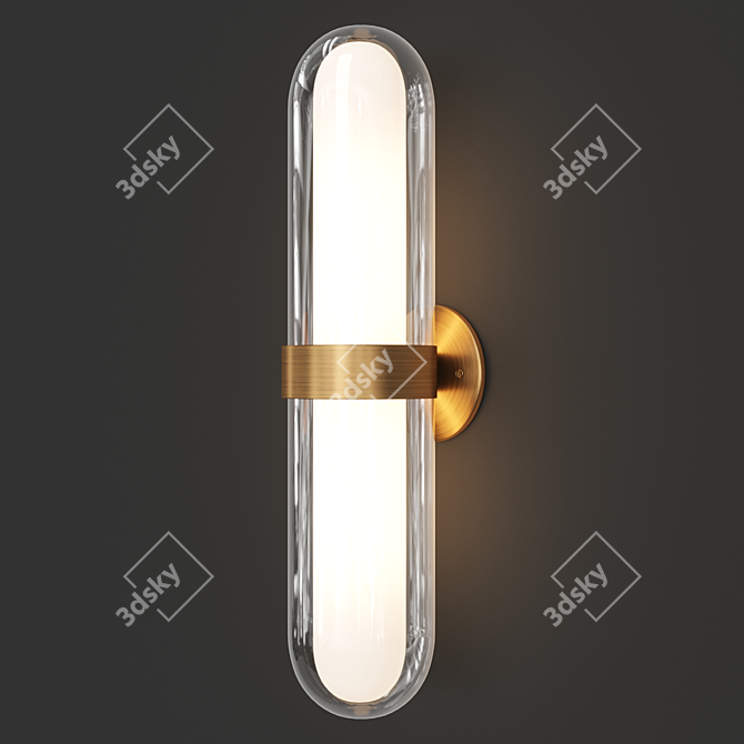 Norah Vanity Sconce: Elegant Bathroom Lighting 3D model image 1
