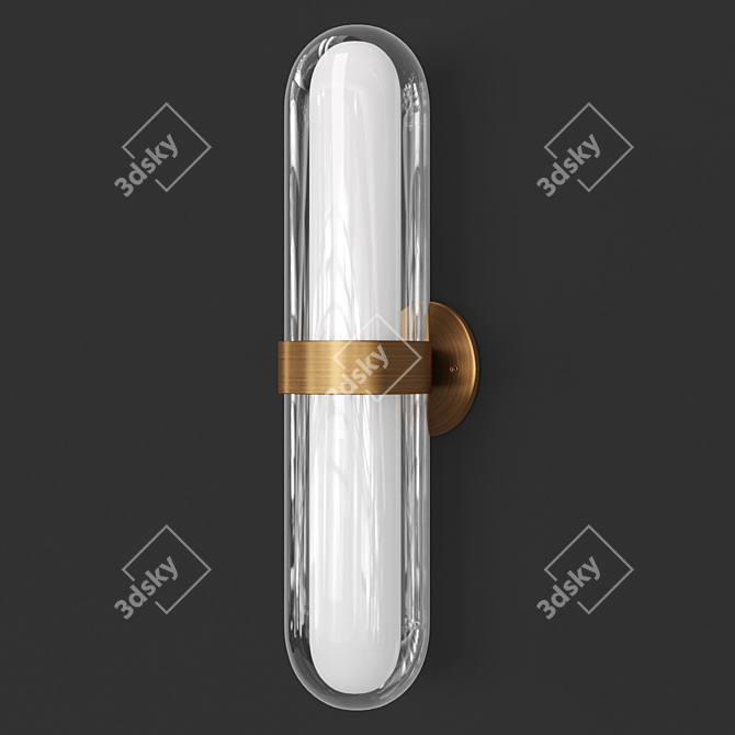 Norah Vanity Sconce: Elegant Bathroom Lighting 3D model image 2