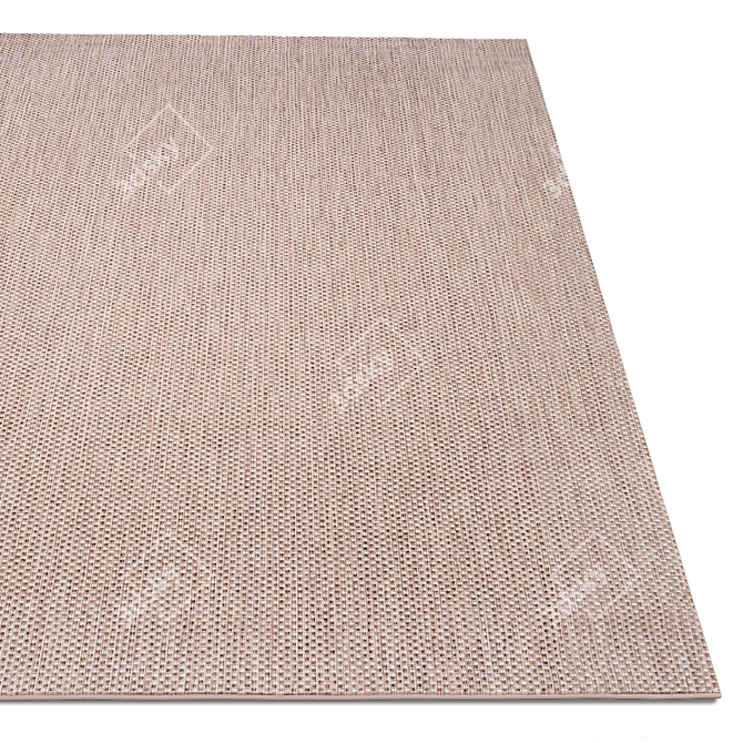  Archive Blue Textured Rug 3D model image 2