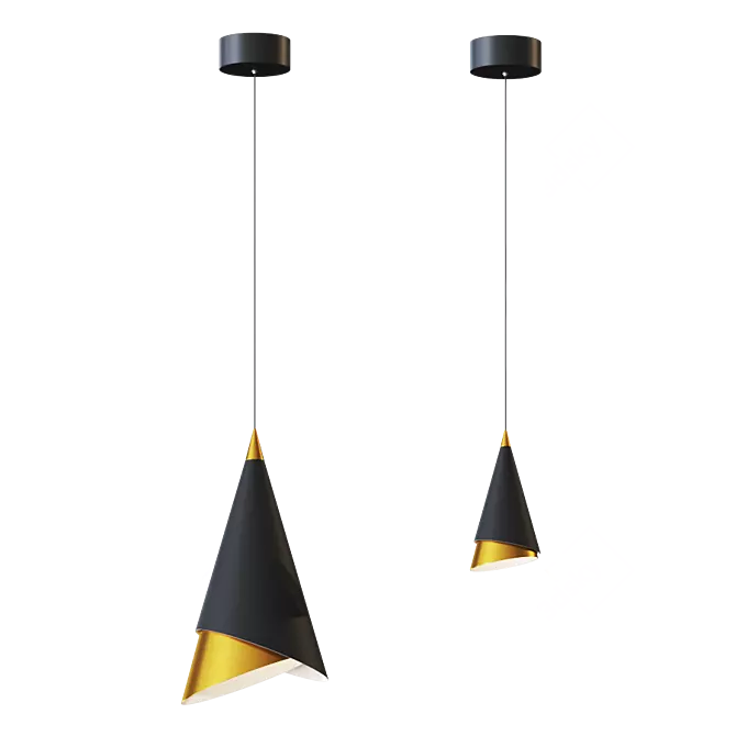 Battista LED Pendant: Bold Illumination for Open Spaces 3D model image 3