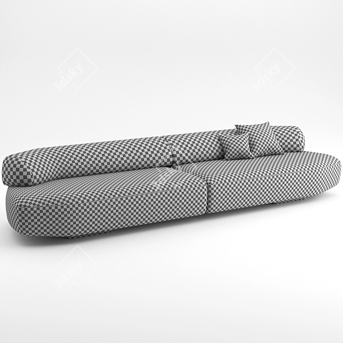Minimalist Gogan Sofa: Moroso 03 3D model image 2