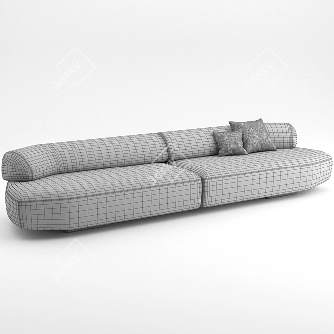 Minimalist Gogan Sofa: Moroso 03 3D model image 3